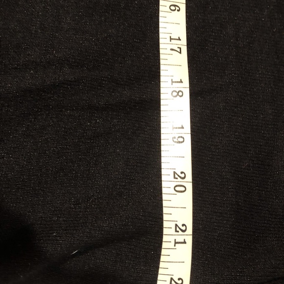 Silk cashmere Moda International luxurious knit sweater / dress black v neck S - Picture 3 of 8